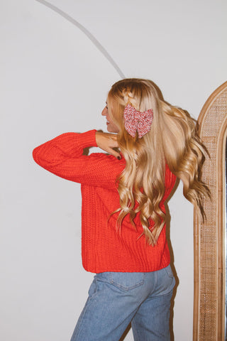 Rad Plaid Sweater Bow