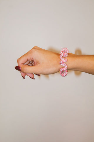 Houndstooth Cord Scrunchies