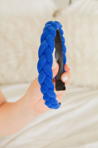 Blue Braided Headband - Headband - ANDI