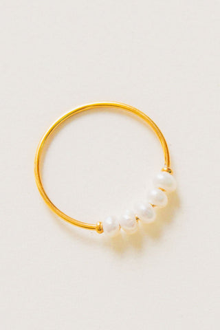 Dainty Freshwater Pearl Ring - Ring - ANDI