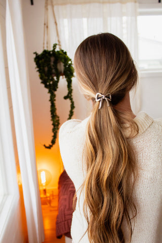 Gilded Bow Ponytail Cuff - Scrunchies - ANDI