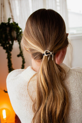 Gilded Bow Ponytail Cuff - Scrunchies - ANDI