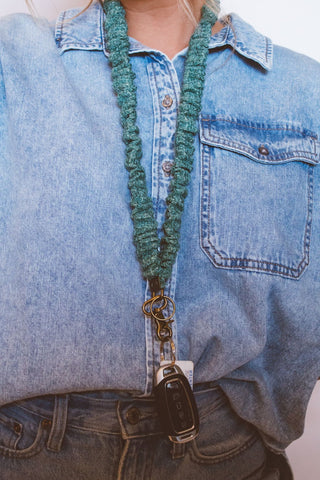 Green Knit Lanyard - Lanyard - ANDI