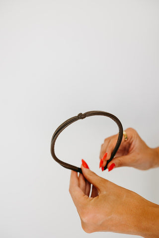 Leather Knot Headband - Headband - ANDI