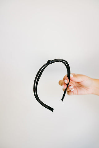 Leather Knot Headband - Headband - ANDI