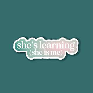 She Is Me Sticker (turquoise gradient) - Sticker - ANDI