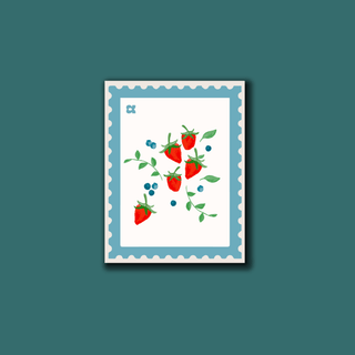 Strawberry Stamp Sticker - Sticker - ANDI