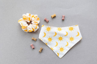 Sun & Moon Pet Bandana + Scrunchie