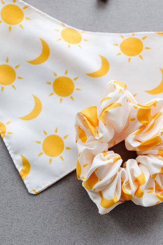 Sun & Moon Pet Bandana + Scrunchie